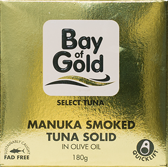 MANUKA-SMOKED TUNA SOLID IN OLIVE OIL
